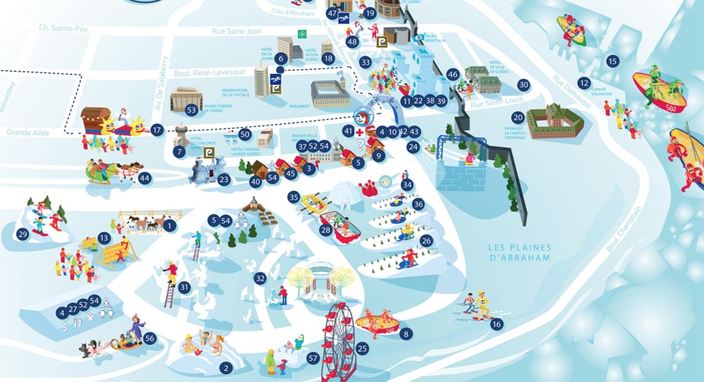 Le Carnaval de Québec Parcours Canada
