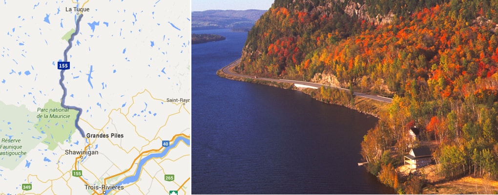 Route des Rivières en Mauricie