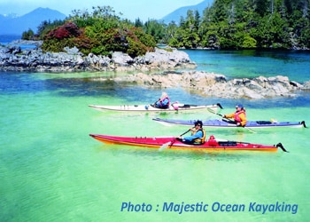 Kayak à Ucluelet sur l'île de Vancouver