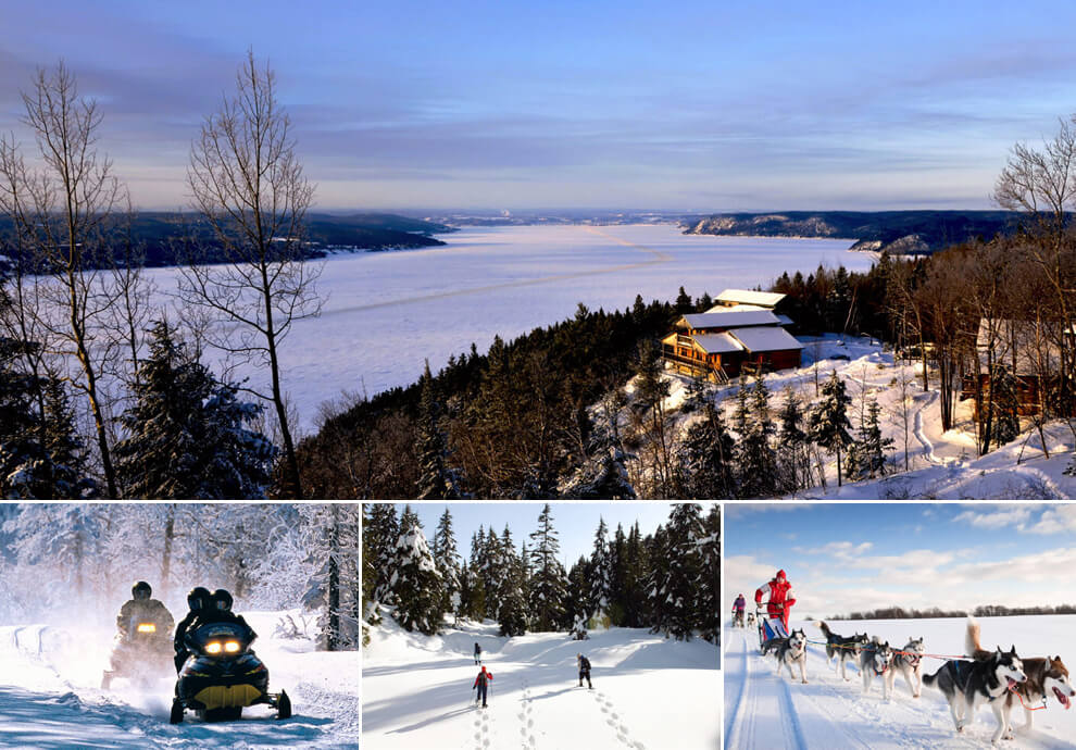 Les pourvoiries du Québec en hiver