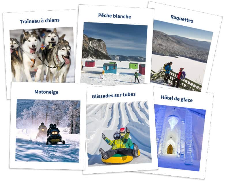 Activités hivernales au Québec