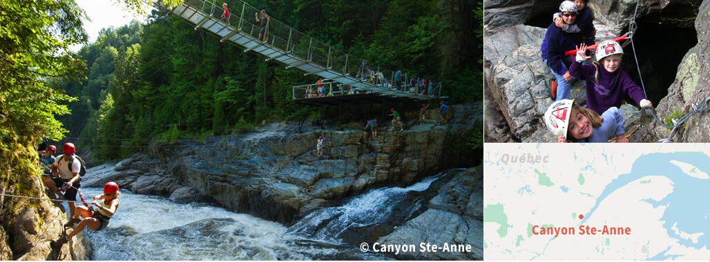 Via ferrata au Canyon Ste-Anne