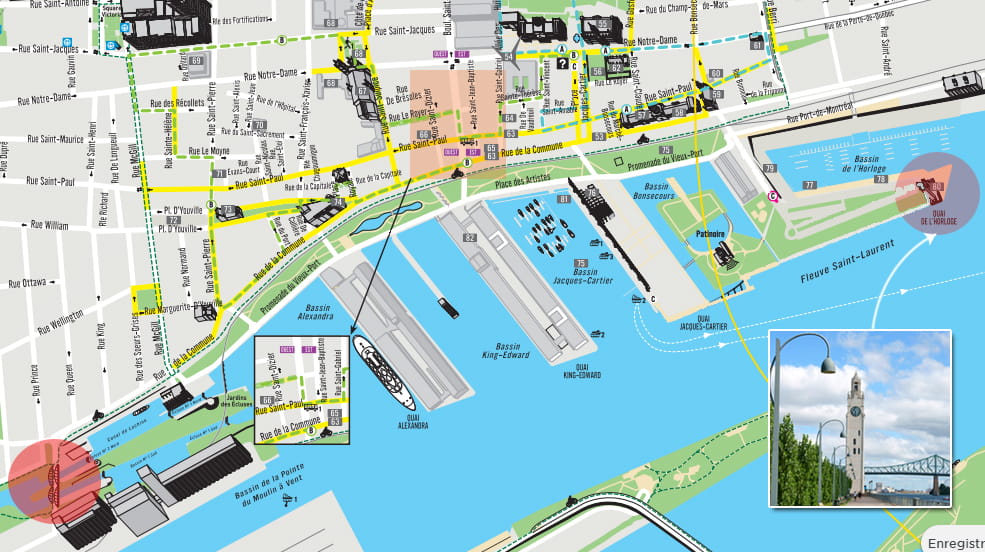 Carte du Vieux Montréal