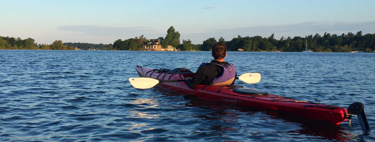 Kayak dans les Mille-Îles 