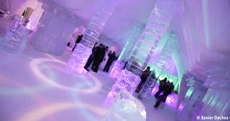 Bar disco de l'Hôtel de Glace à Québec