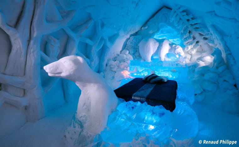 Chambre à l'hôtel de Glace à Québec