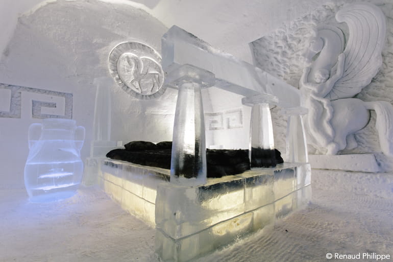 Chambre à l'hôtel de Glace à Québec