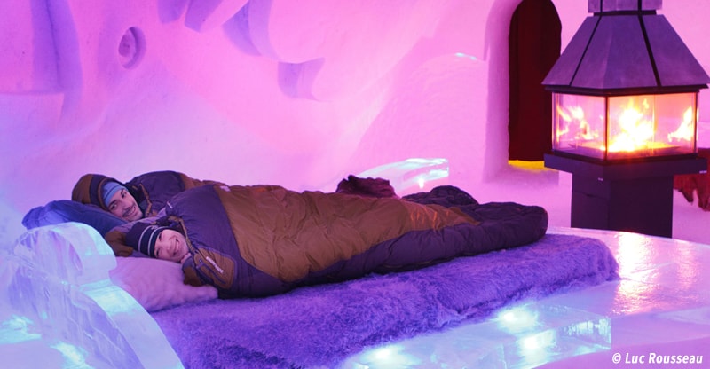 Chambre à l'hôtel de Glace à Québec