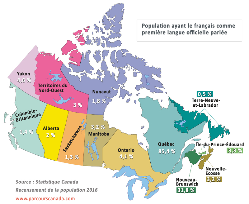 carte du canada