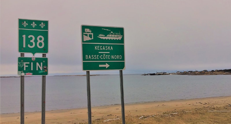 Kegaska fin de la route 138