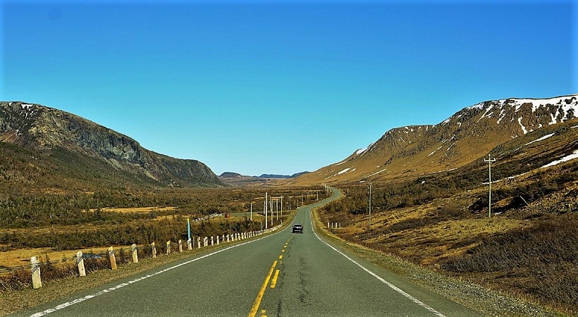 Route 431 au parc national du Gros-Morne