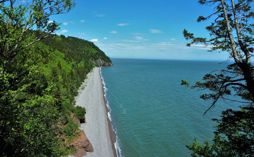 Plage au Fundy Trail Parkway