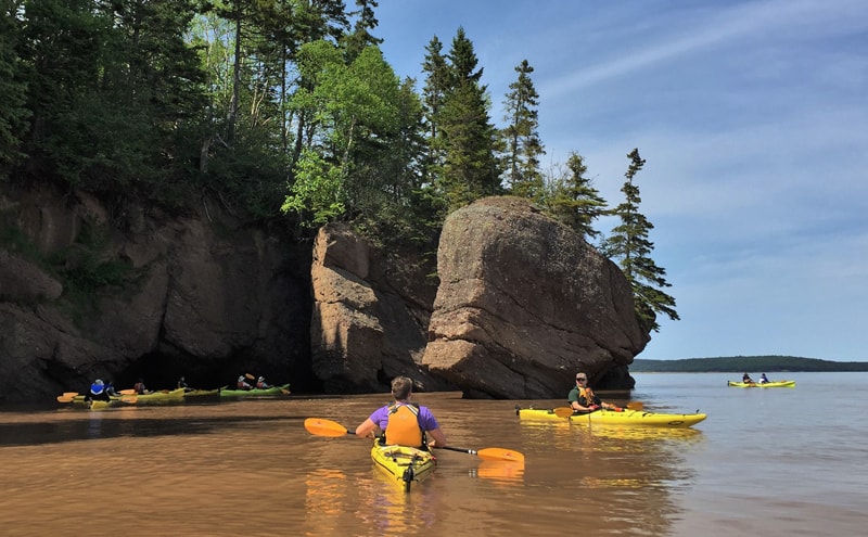 Kayak à Hopewell Rocks