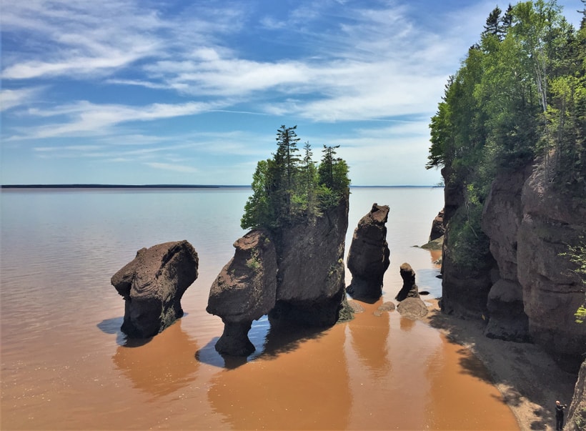 Hopewell Rocks au Nouveau-Brunswick