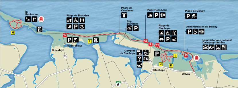 carte parc national de l'île-du-Prince-Édouard