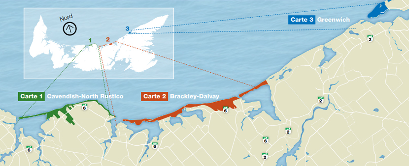 carte parc national de l'île-du-Prince-Édouard