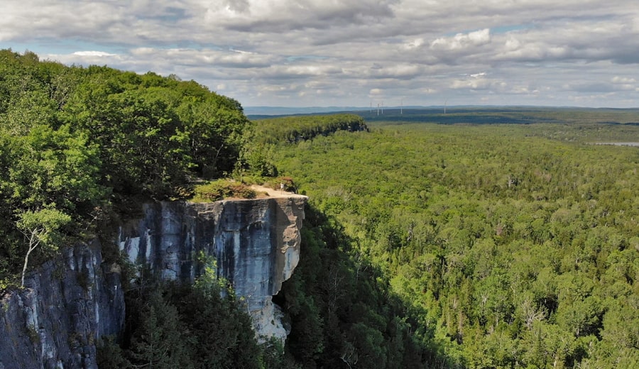 Ile Manitoulin : sentier Cup & Saucer