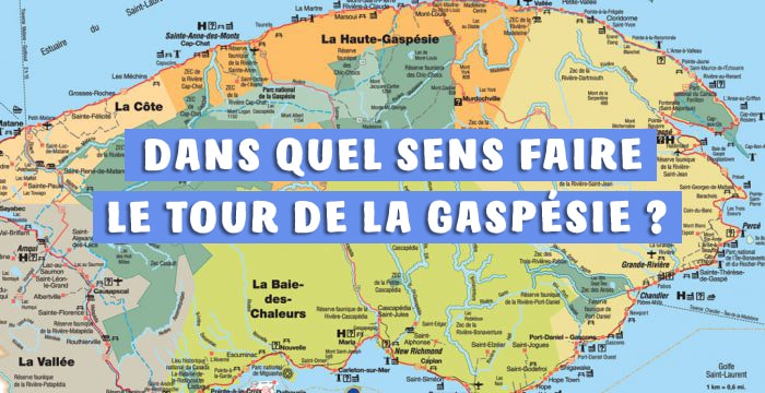 Dans quel sens faire le tour de la Gaspésie ?