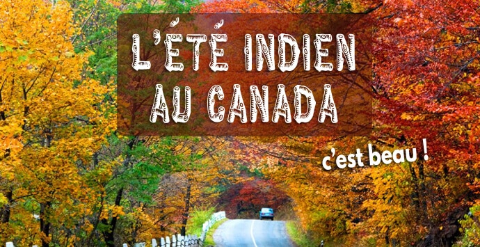 Été indien au Canada - couleurs d'automne sur la route