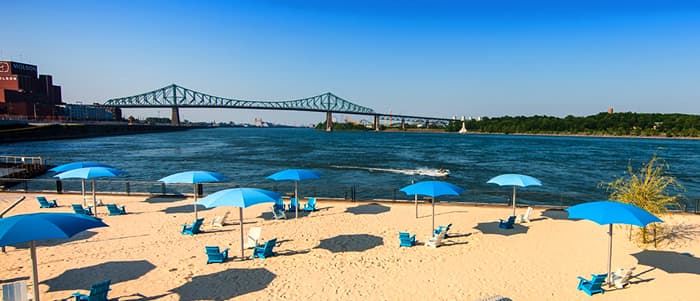 Plage de l'Horloge Vieux Montréal