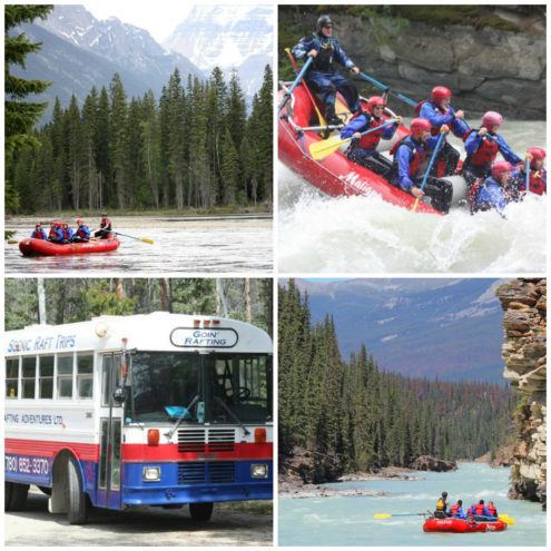 Rafting sur la rivière Sunwapta