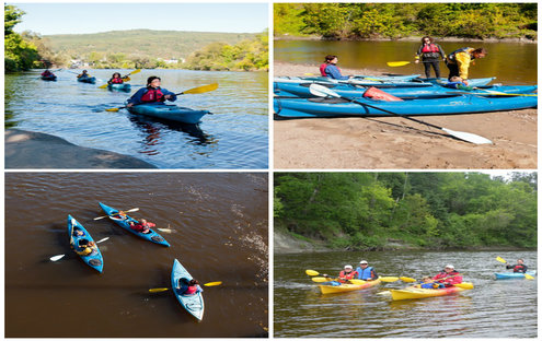 Kayak auto-guidé en rivière à Baie-St-Paul