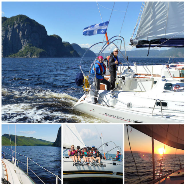 Initiation à la voile sur le fjord du Saguenay