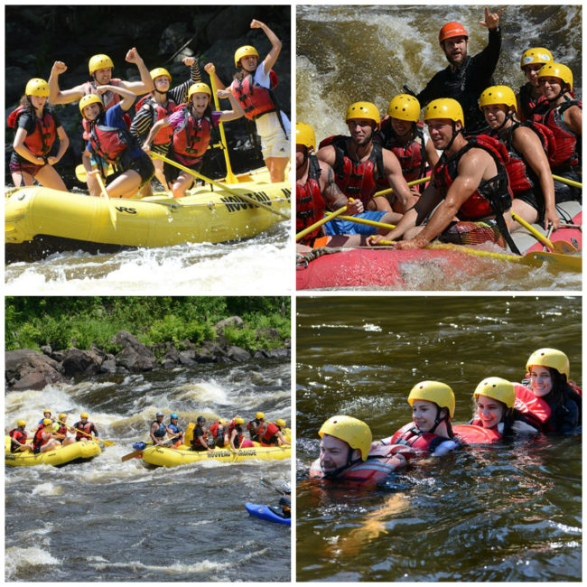 Rafting en eaux vives sur la Rivière Rouge