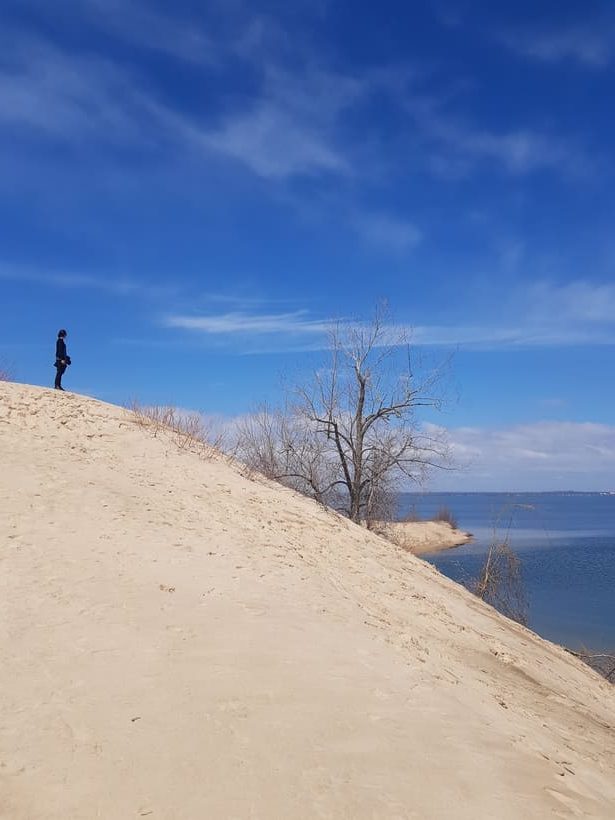 dune sable ciel bleu