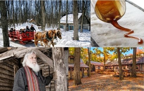 Sucrerie de la Montagne : repas en cabane à sucre