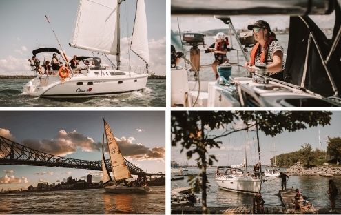 Initiation à la voile sur le Fleuve St Laurent
