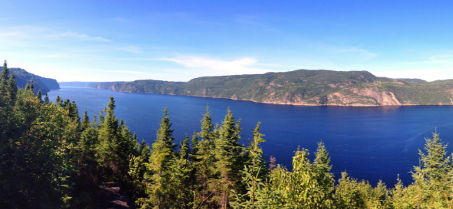 Profitez du voyage ! Vue sur le Fjord du Saguenay au Québec