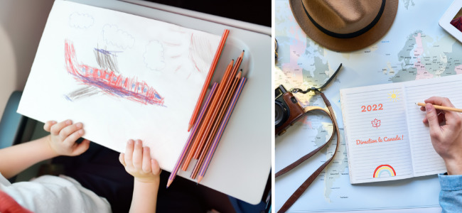 dessin enfant et carnet de voyage