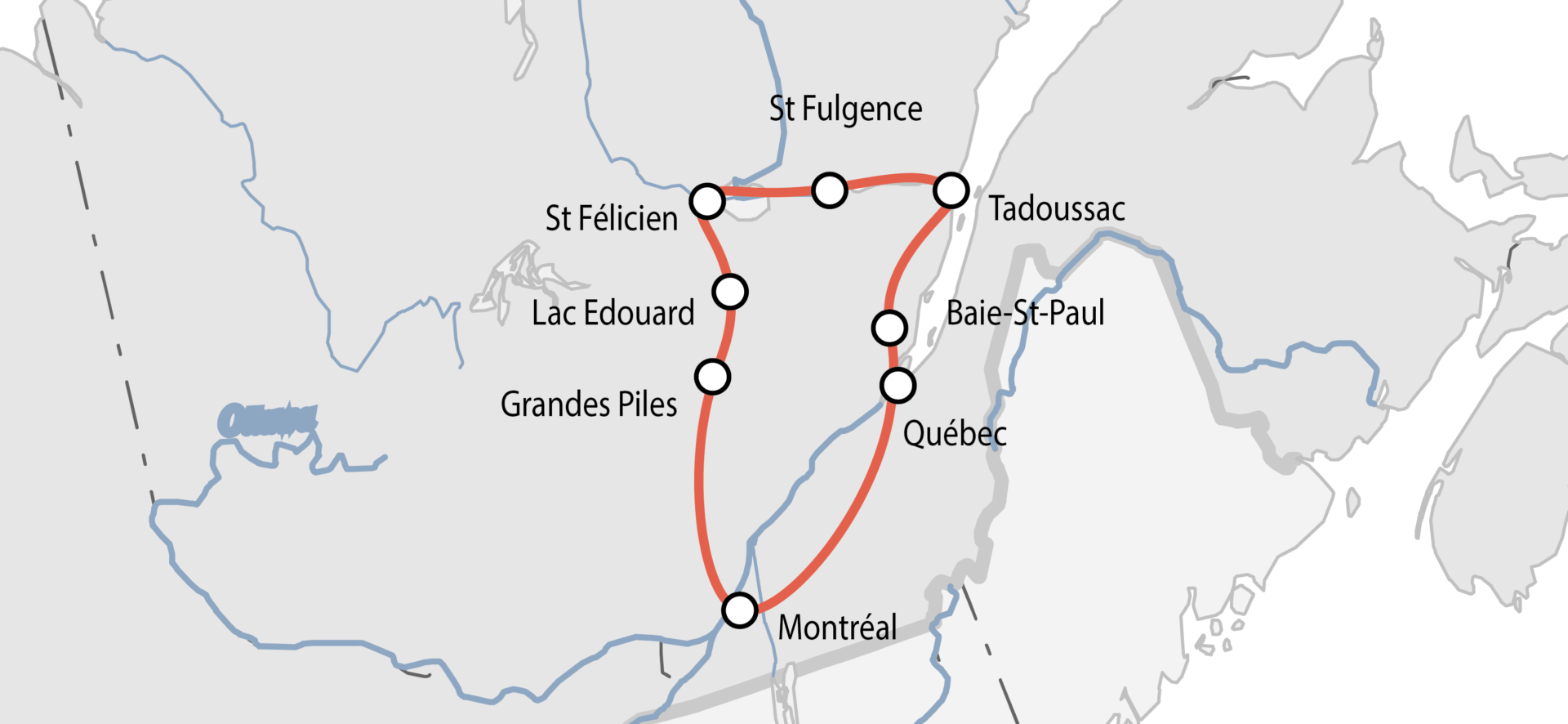 Carte Québec le Vagabond