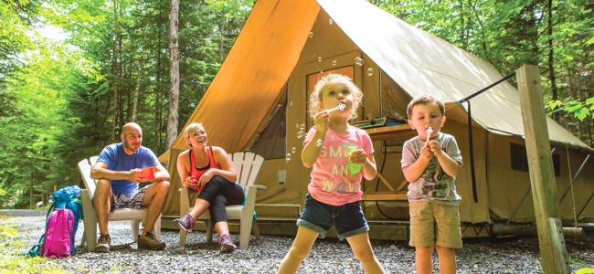 camping et parcs nationaux Canada famille