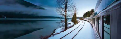 canada en train ontario hiver
