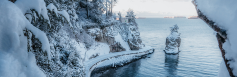 vancouver hiver ouest canada train
