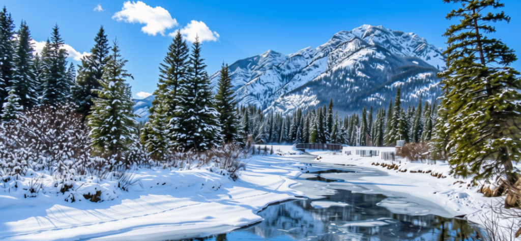 Banff hiver au Canada