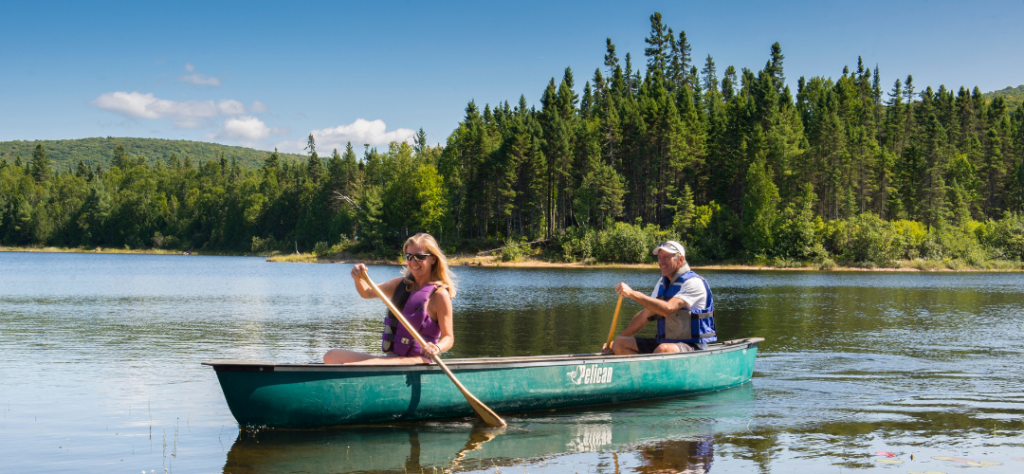 Canot lac Québec activités plein air