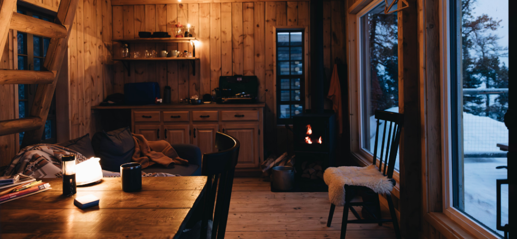 Chalet d'hiver au Québec vacances hiver en famille