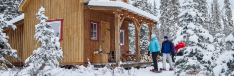 Chalet Québec Hiver en famille
